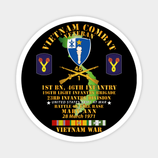 Battle for FSB Mary Ann - 196th LIB - 23rd ID w VN SVC Magnet